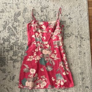 Linen aritzia mini dress